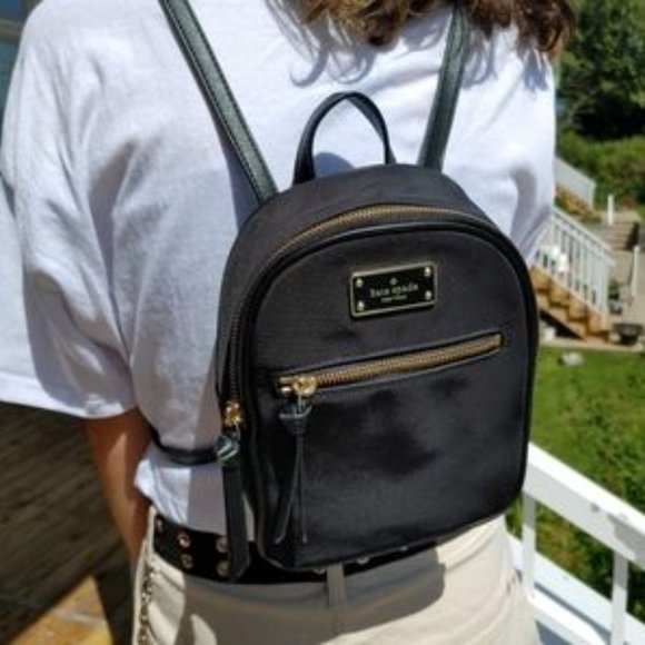 Kate Spade Wilson Road Bradley Nylon Backpack, Mini, Black - Picture 6 of 7